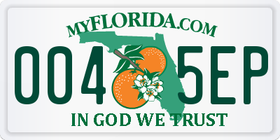 FL license plate 0045EP