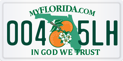 FL license plate 0045LH