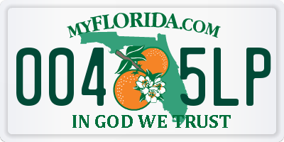 FL license plate 0045LP