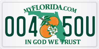 FL license plate 0045OU