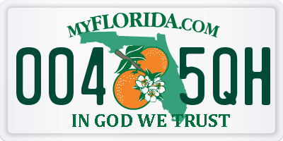 FL license plate 0045QH