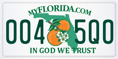 FL license plate 0045QO