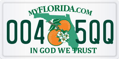 FL license plate 0045QQ