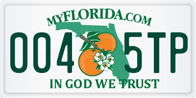 FL license plate 0045TP