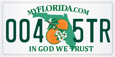 FL license plate 0045TR