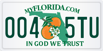 FL license plate 0045TU