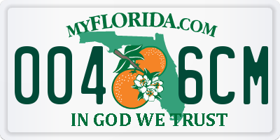 FL license plate 0046CM