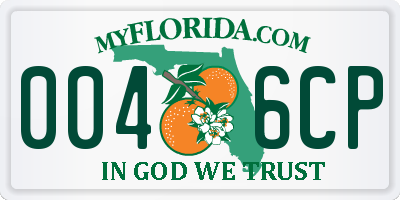 FL license plate 0046CP