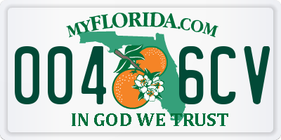 FL license plate 0046CV