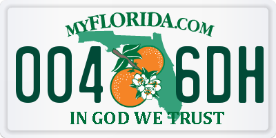 FL license plate 0046DH