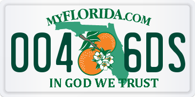 FL license plate 0046DS