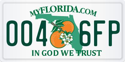 FL license plate 0046FP