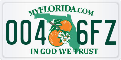 FL license plate 0046FZ