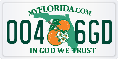 FL license plate 0046GD