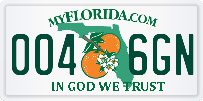 FL license plate 0046GN