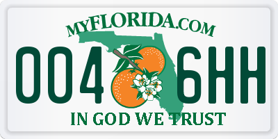 FL license plate 0046HH