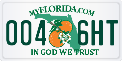 FL license plate 0046HT