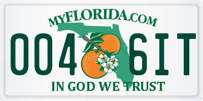 FL license plate 0046IT