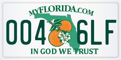 FL license plate 0046LF