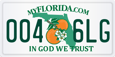 FL license plate 0046LG