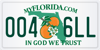 FL license plate 0046LL