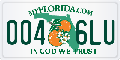 FL license plate 0046LU