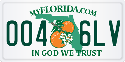 FL license plate 0046LV