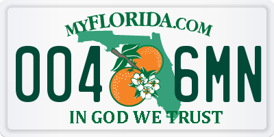 FL license plate 0046MN
