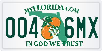 FL license plate 0046MX