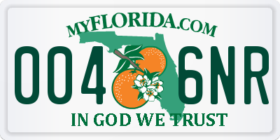 FL license plate 0046NR