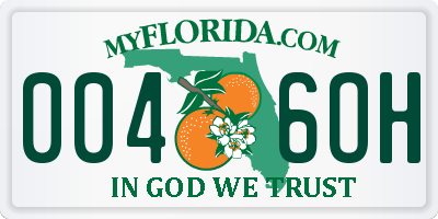 FL license plate 0046OH