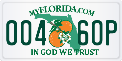 FL license plate 0046OP