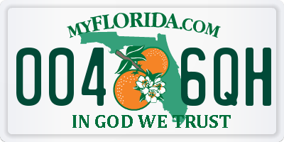 FL license plate 0046QH