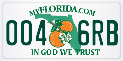 FL license plate 0046RB