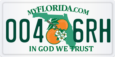 FL license plate 0046RH