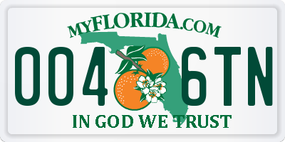 FL license plate 0046TN