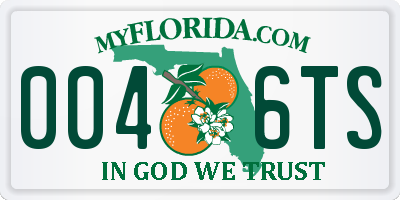 FL license plate 0046TS