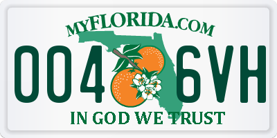 FL license plate 0046VH