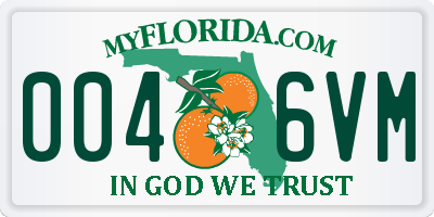 FL license plate 0046VM