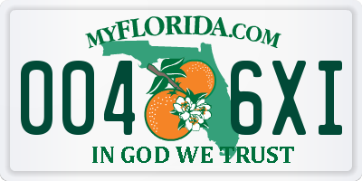 FL license plate 0046XI