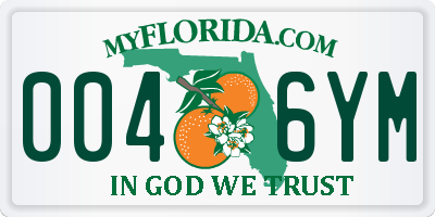 FL license plate 0046YM