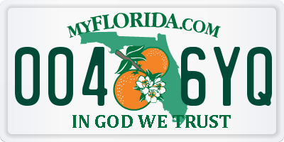 FL license plate 0046YQ