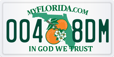 FL license plate 0048DM
