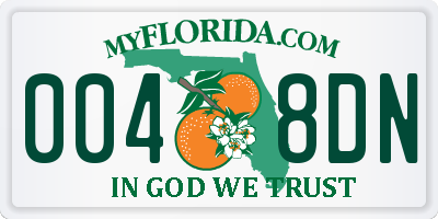 FL license plate 0048DN
