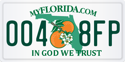 FL license plate 0048FP