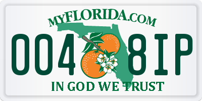 FL license plate 0048IP