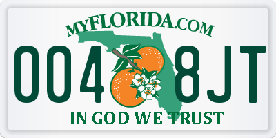 FL license plate 0048JT