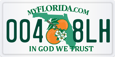 FL license plate 0048LH