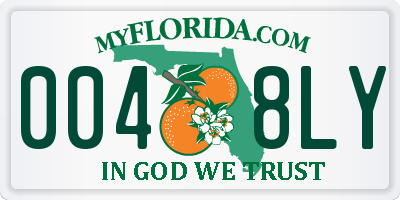 FL license plate 0048LY