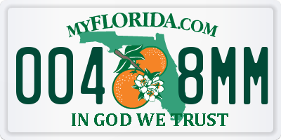 FL license plate 0048MM